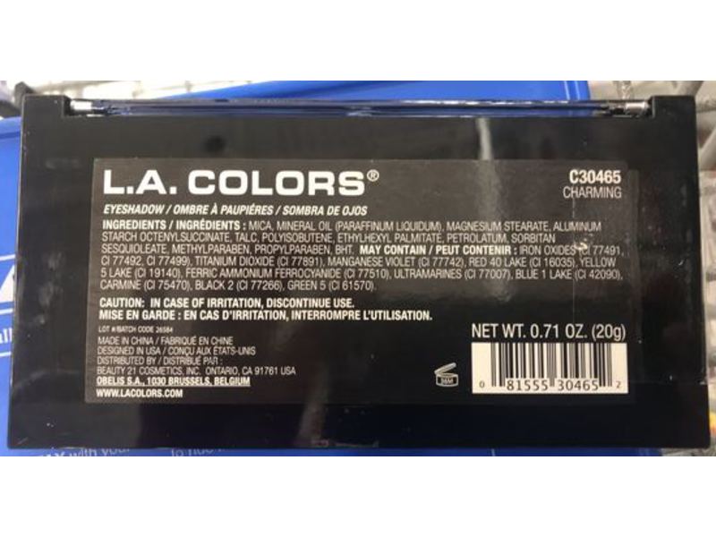 L.A. Colors Sweet! Sixteen Color Eyeshadow Palette, Charming, 0.71 oz/20 g
