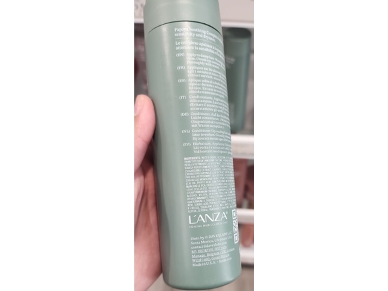 Lanza Scalp Therapy Balancing Conditioner, Papaya Soothing Complex, 8.5 fl oz/250 mL
