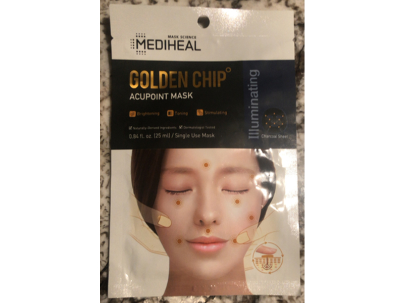 Mediheal Golden Chip Acupoint Mask, 0.84 fl oz/125 mL, Pack Of 5