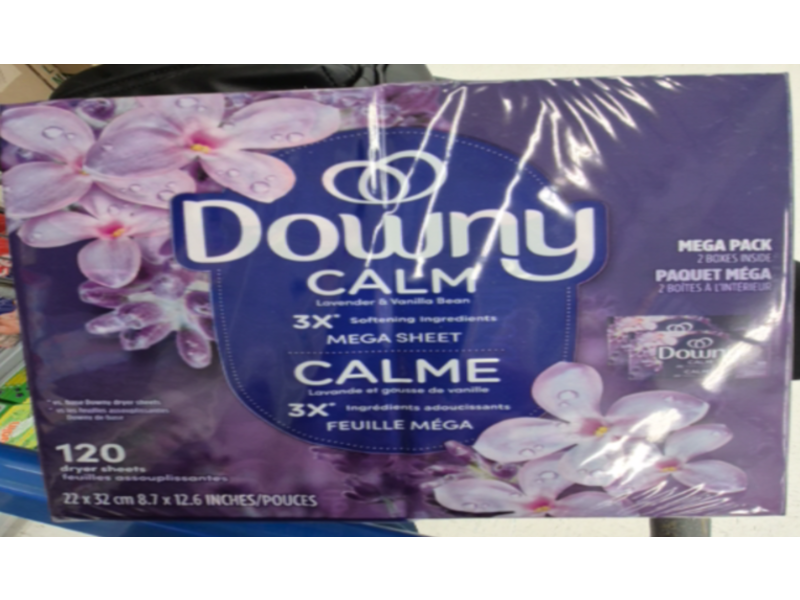 Downy Infusions Mega Dryer Sheet, Lavender & Vanilla Bean, 120 Count