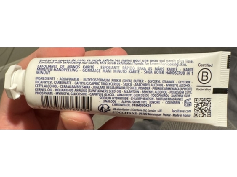 L'Occitane en Provence Gommage Mains Hand Scrub, 1 oz/30 mL