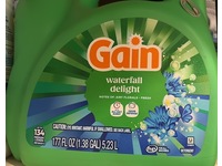 Gain Liquid Laundry Detergent, Waterfall Delight, 134 Loads, 177 fl oz/5.23 L - thumbnail 2