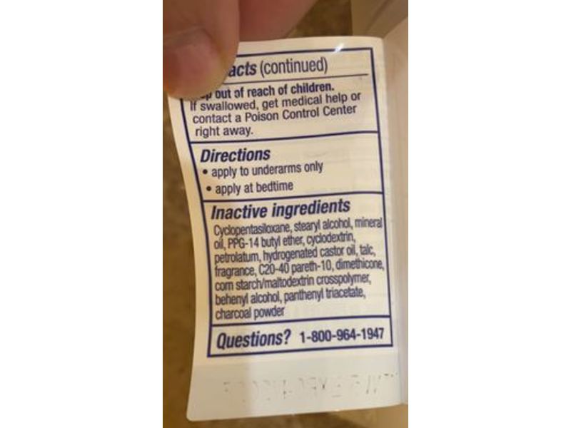 Secret Clinical + Strength Antiperspirant, Odor Shield With Charcoal, 1.6 oz/45 g