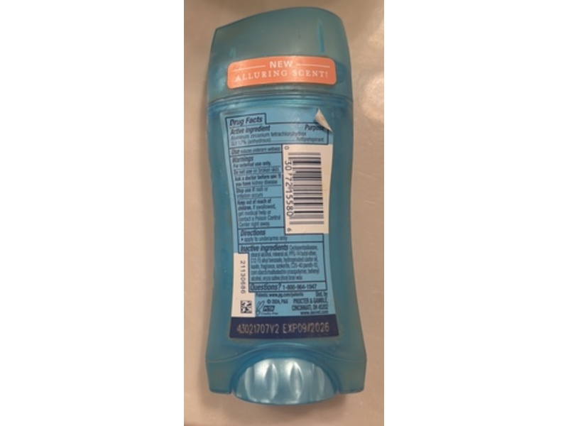 Secret Antiperspirant Deodorant, Soapy Bubble Bath, 2.6 oz/73 g