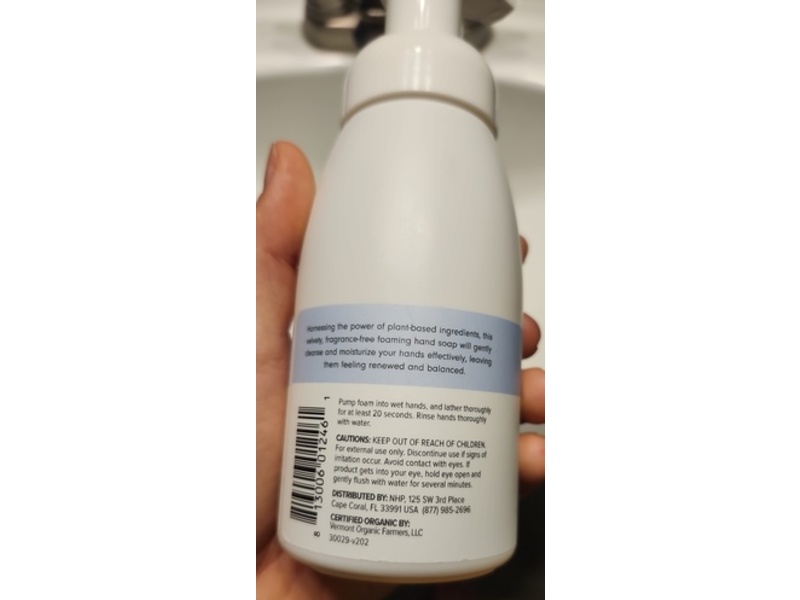 Dr. Mercola Foaming Hand Soap, Unscented, 8 fl oz/236 mL