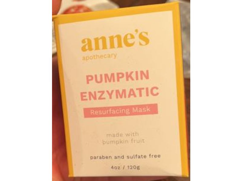 Anne's Apothecary Resurfacing Mask, Pumpkin Enzymatic, 4 oz/120 g