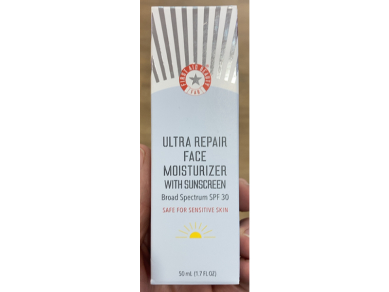 First Aid Beauty Ultra Repair Face Moisturizer with Sunscreen, SPF 30, 1.7 fl oz/50 mL