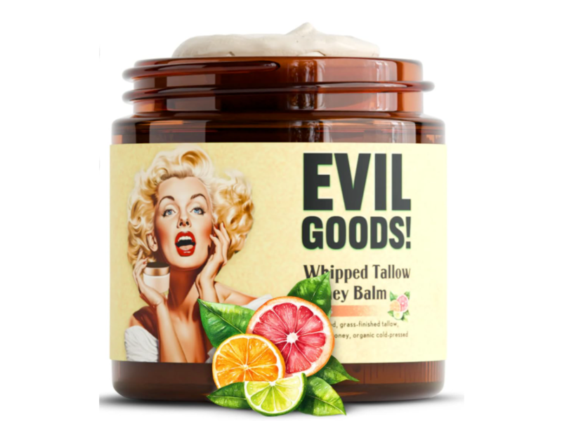 Evil Goods! Whipped Tallow Honey Balm, Citrus, 6.45 oz