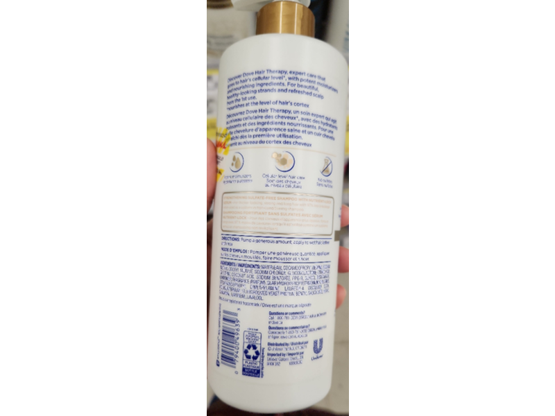 Dove Hair Therapy Breakage Remedy Shampoo, 17.55 fl oz/519 mL