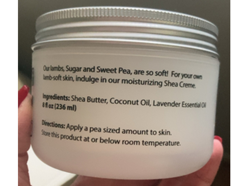 1818 Farms Shea Creme, Lavender, 8 fl oz/236 mL