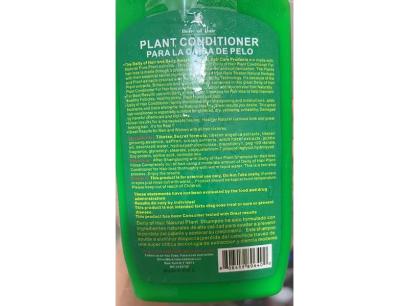 Deity Plant Conditioner For Hair Loss, 28.1 oz/800 mL