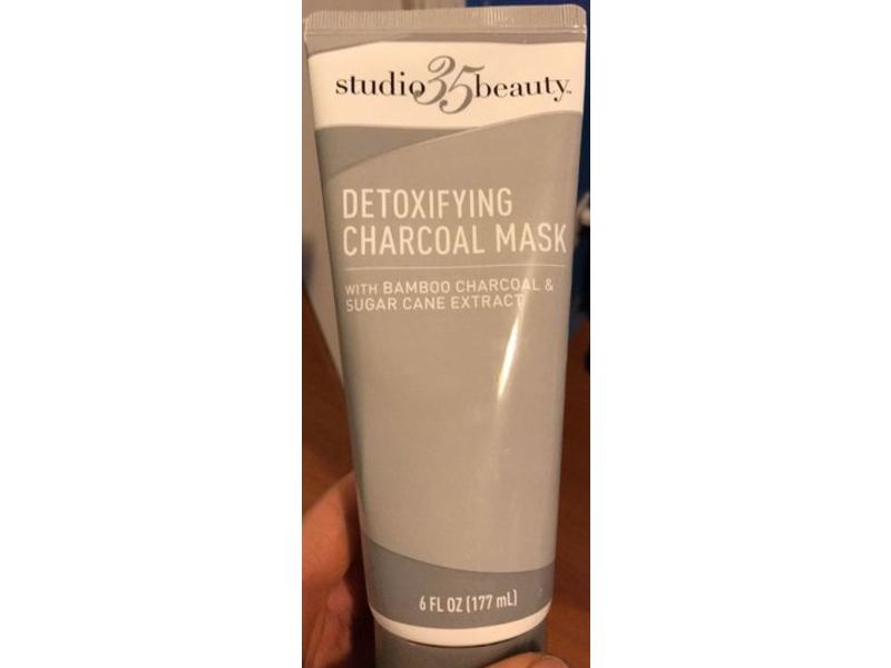 Studio 35 Beauty Detoxifying Charcoal Mask, Bamboo Charcoal & Sugar Cane Extract, 6 fl oz/177 mL