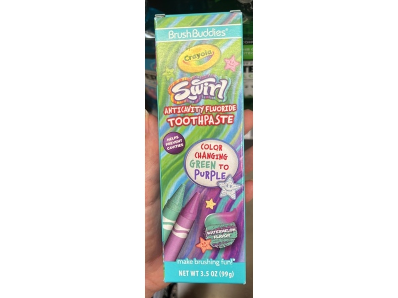 Brush Buddies Caryola Swil Anticavity Toothpaste, Watermelon Flavor, 3.5 oz/99 g