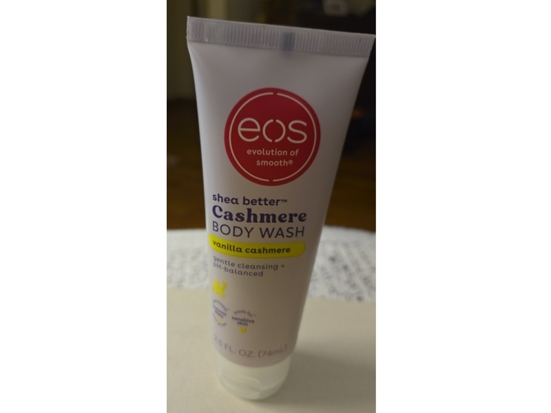 eos Body Wash, Vanilla Cashmere, 2.5 fl oz/74 mL