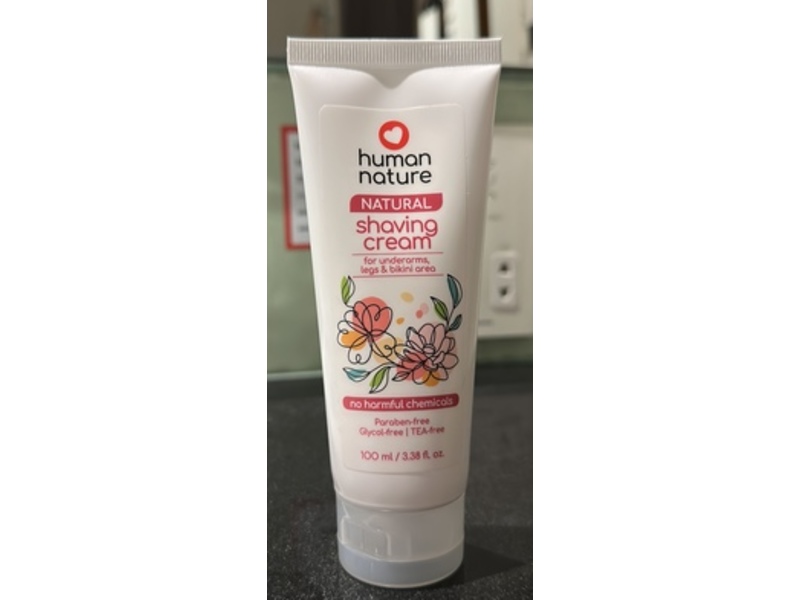Human Nature Natural Shaving Cream, 3.38 fl oz/100 mL