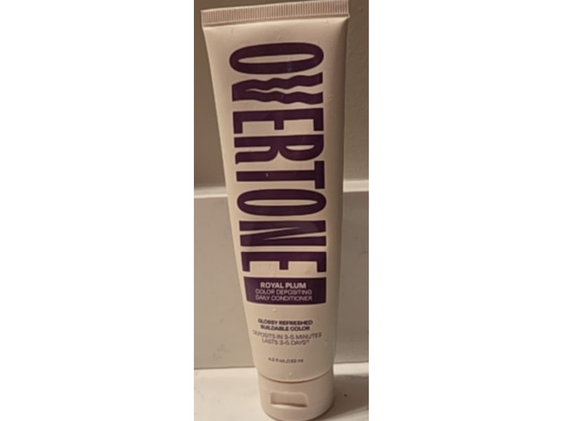 Overtone Color Depositing Daily Conditioner, Royal Plum, 4.5 fl oz/133 mL