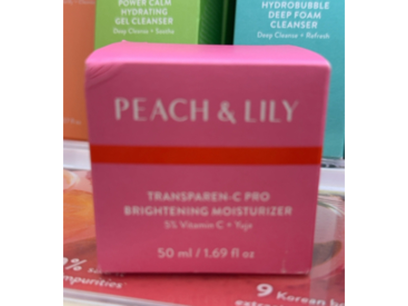 Peach & Lily Transparen-C Pro Brightening Moisturizer, Vitamin C + Yuja 5%, 1.69 fl oz/50 mL