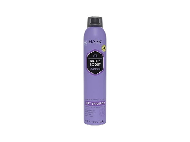 Hask Biotin Boost Thickening Dry Shampoo, Biotin, Collagen + Coffee, 8.1 oz/229 g