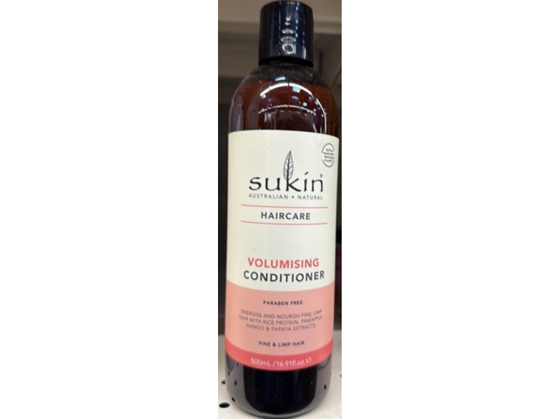 Sukin Volumising Conditioner, 16.9 fl oz/500 mL