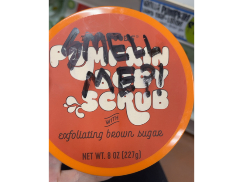 Trader Joe's Pumpkin Body Scrub with Exfoliating Brown Sugar, 8 oz/227 g