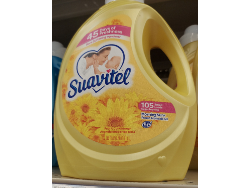 Suavitel Fabric Conditioner, Morning Sun, 105 Loads, 105 fl oz/3.1 L