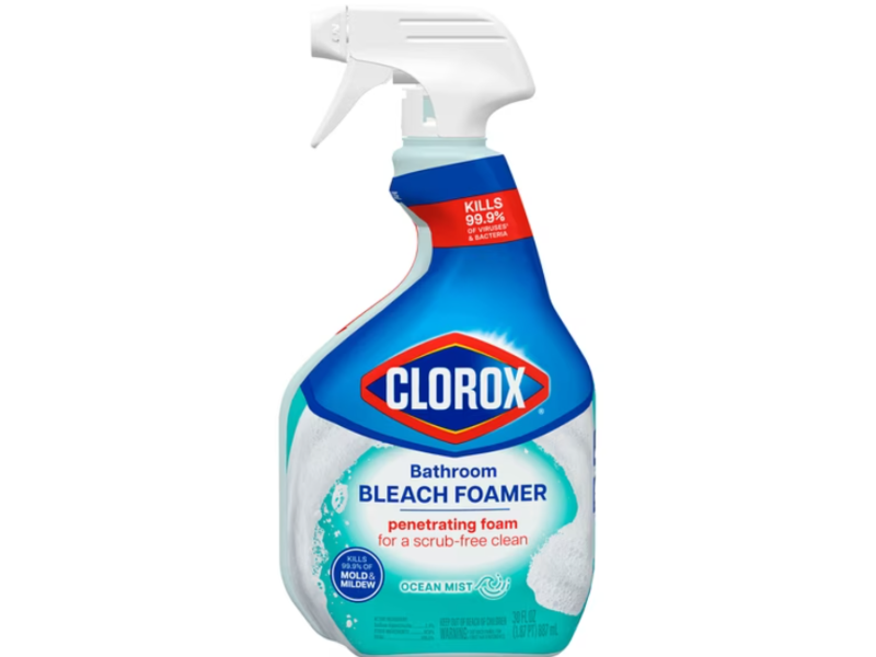 Clorox Bathroom Bleach Foamer Penetrating Foam, Ocean Mist, 30 fl oz/887 mL