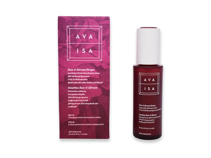 The Sunscreen Company Ava Isa Sun-E-Serum Drops Mineral Sunscreen, SPF 35, 30 mL