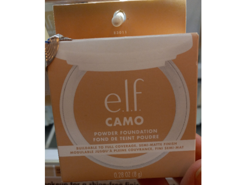 e.l.f. Cosmetis Camo Powder Foundation, 205 N Light, 0.28 oz/8 g