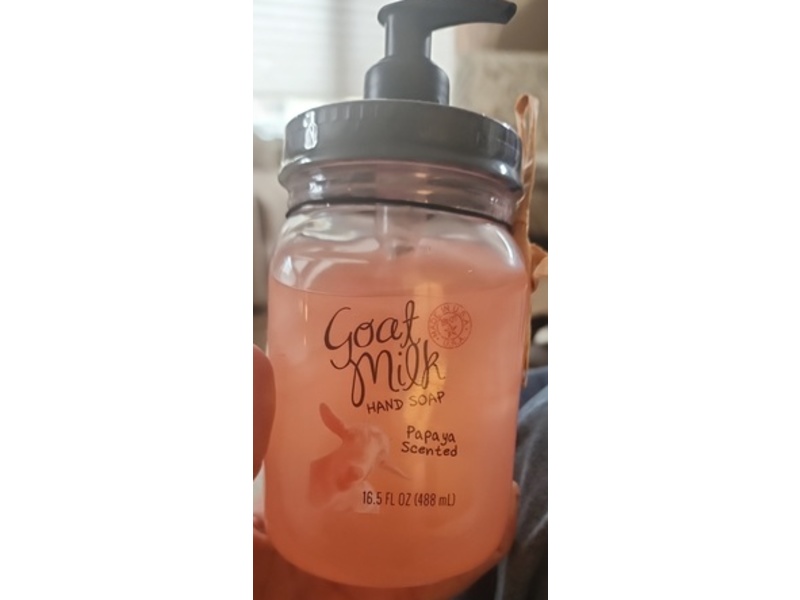 Goat Milk Hand Soap, Papaya Scent, 16.5 fl oz/488 mL