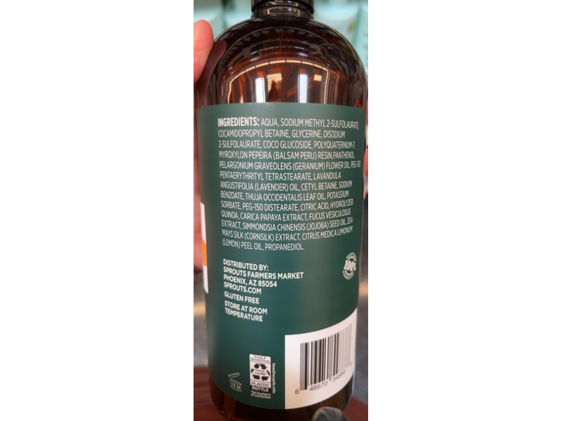 Real Root By Sprouts Deep Hydration Shampoo, Honey Almond, 32 fl oz/946 mL