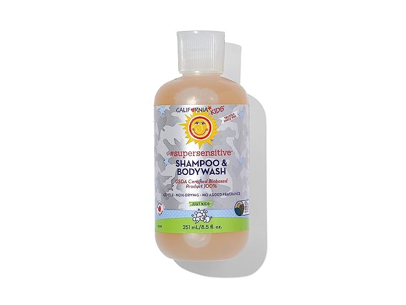 California Kids Super Sensitive Shampoo And Body Wash, 8.5 fl.oz/251 mL