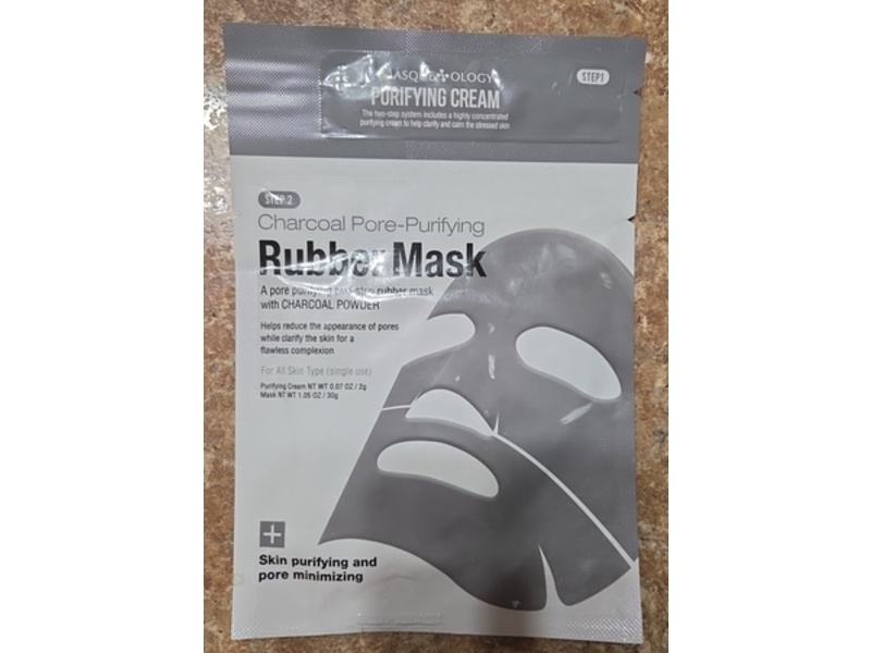 Masqueology Purifying Cream & Charcoal Pore-Purifying Rubber Mask, Charcoal Powder