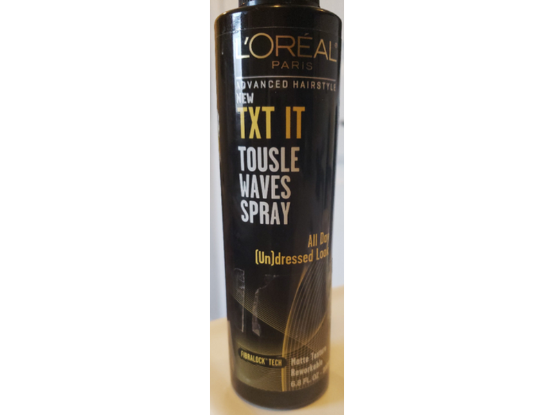 L'Oreal Paris Advanced Hairstyle Txt It Toussle Waves Spray, 6.8 fl oz/200 mL