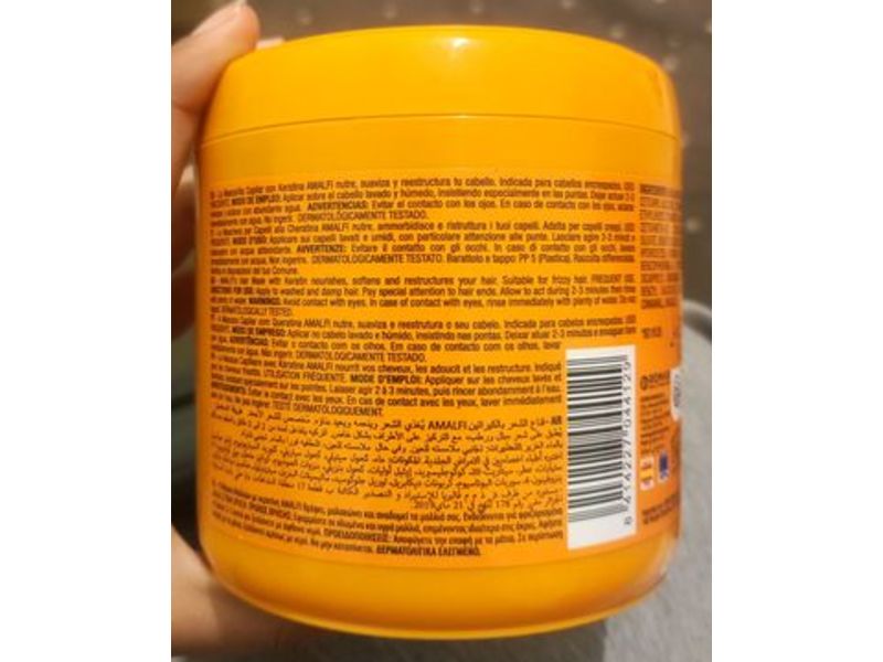 Amalfi Keratin Hair Mask, 16.9 fl oz/500 mL