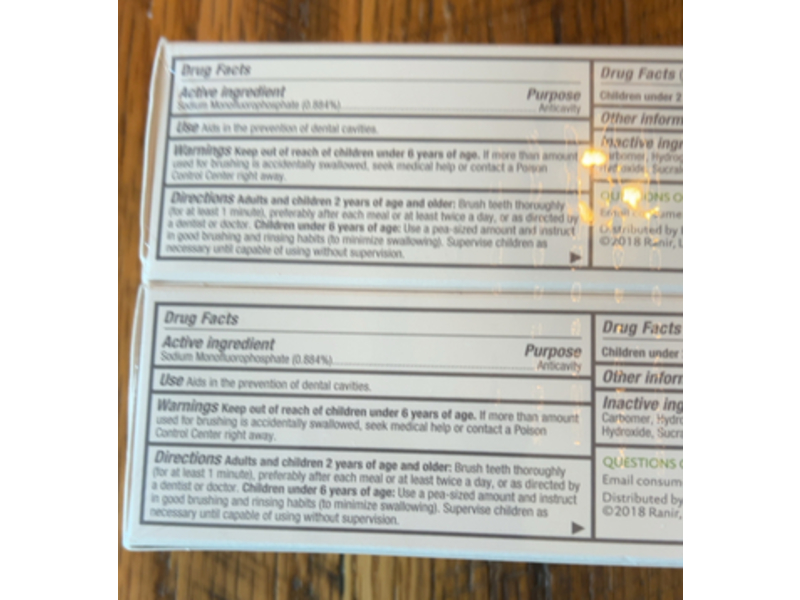 Rembrandt Deeply White + Peroxide Whitening Toothpaste, Peppermint, 3.5 oz/99.2 g, Pack Of 2