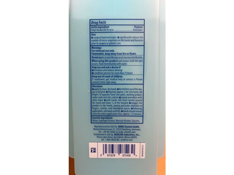 Sterillium Rub Surgical Hand Antiseptic, Fragrance Free, 33.8 fl oz/1000 mL
