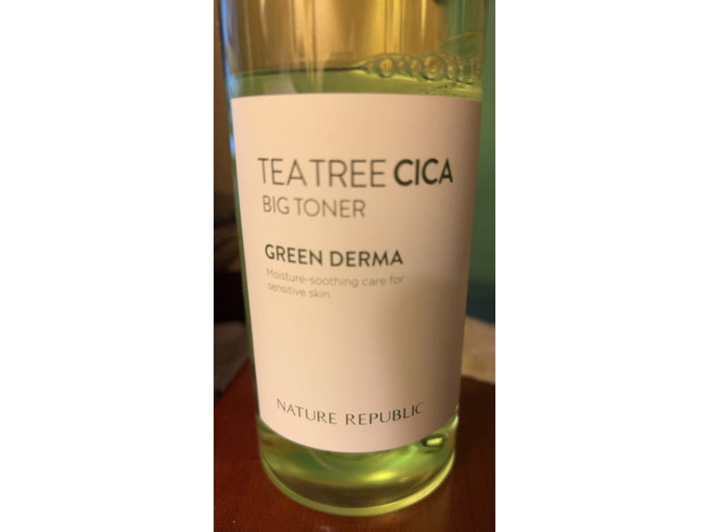 Nature Republic Green Derma Big Toner, Tea Tree Cica, 16.90 fl oz/500 mL