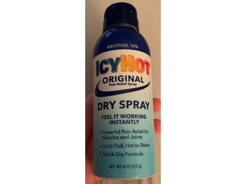 Icy Hot Pain Relief Dry Spray, 4 oz/113 g