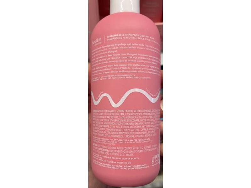 Function Of Beauty Curly Hair Shampoo, Chia Extract, 11 fl oz/325 mL