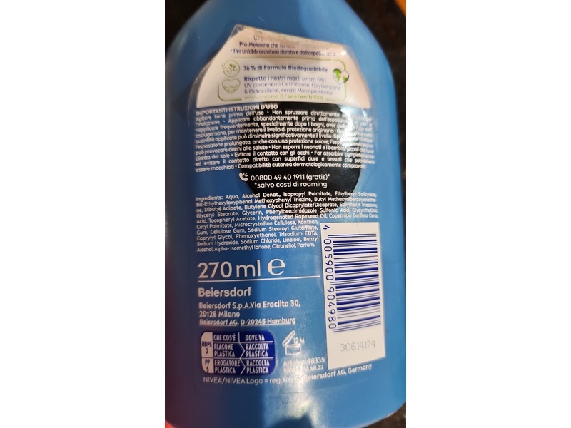 Nivea Sun Protect & Bronze Sunscreen, SPF 30, 270 mL