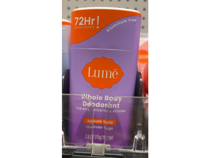 Lume Whole Body Deodorant, Lavender Sage, 2.6 oz/75 g