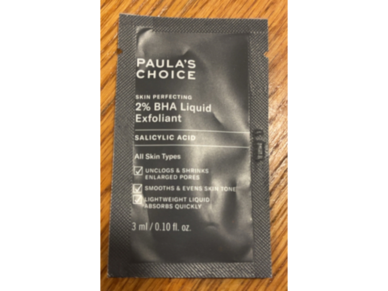 Paula's Choice Skin Perfecting 2% Bha Liquid Exfoliant, Salicylic Acid, 0.10 fl oz/3 mL