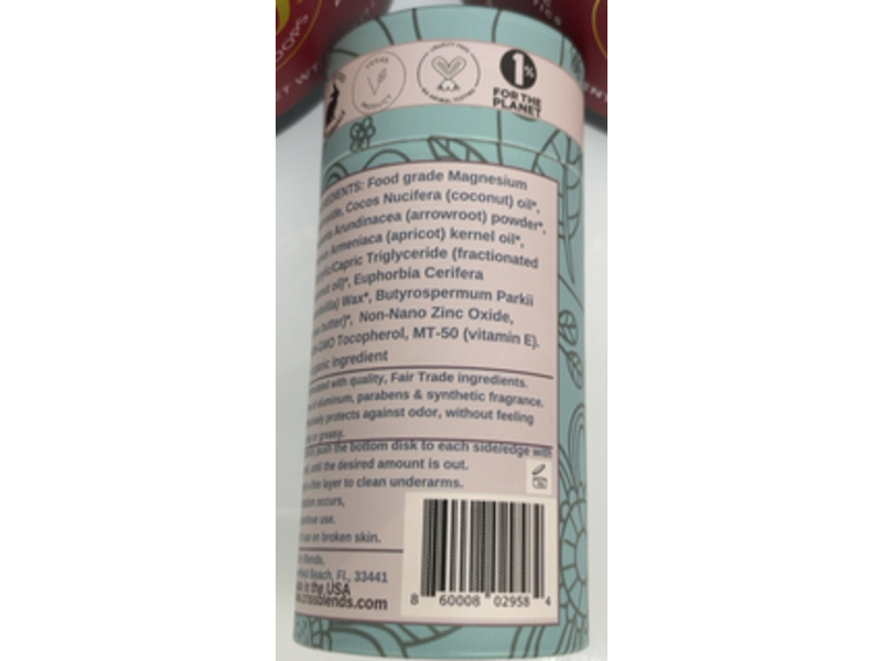 Cris's Blends Natural Deodorant, Unscented, 3.25 oz/92 g