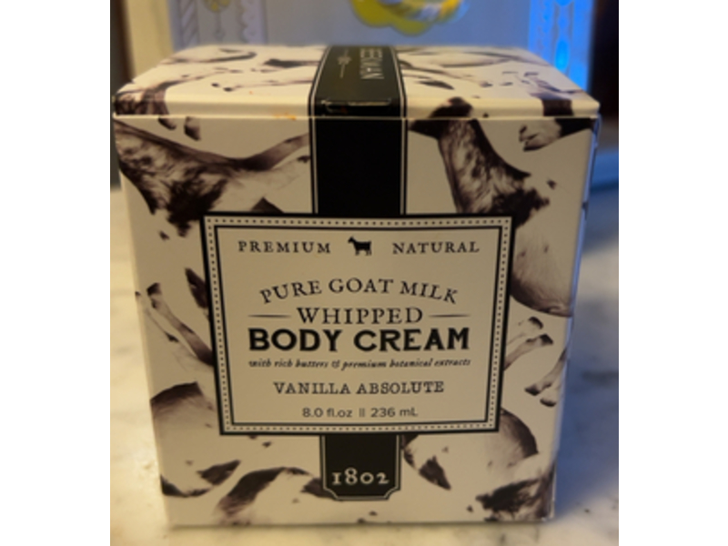 Beekman 1802 Whipped Body Cream, Vanilla Absolute, 8 fl oz/236 mL