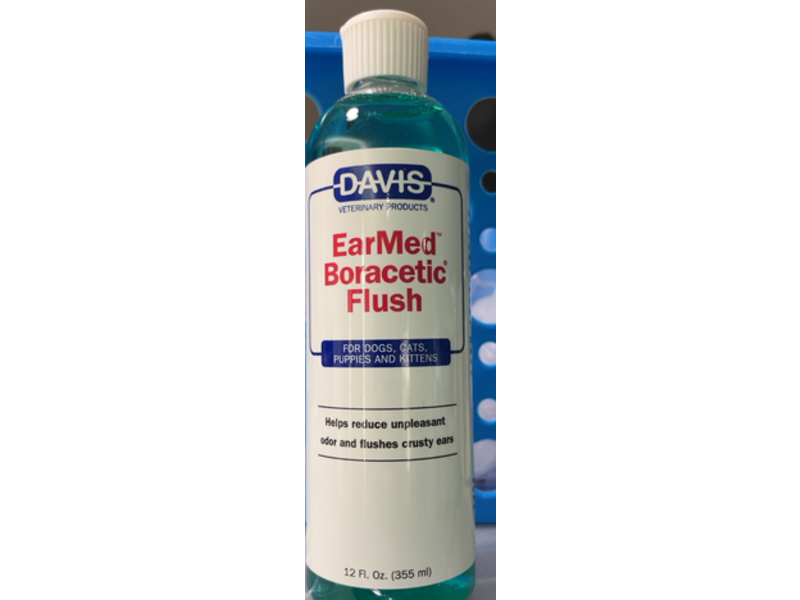 Davis Ear Med Boracetic Flush, 12 fl oz/355 mL