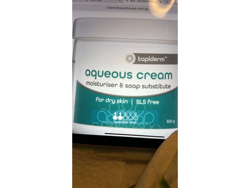 Topiderm SLS Free Aqueous Cream, 500 g