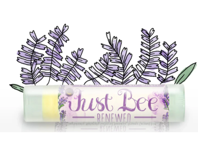 Just Bee Cosmetics Renewed Natural Lip Balm, 0.15 oz/4.25 g