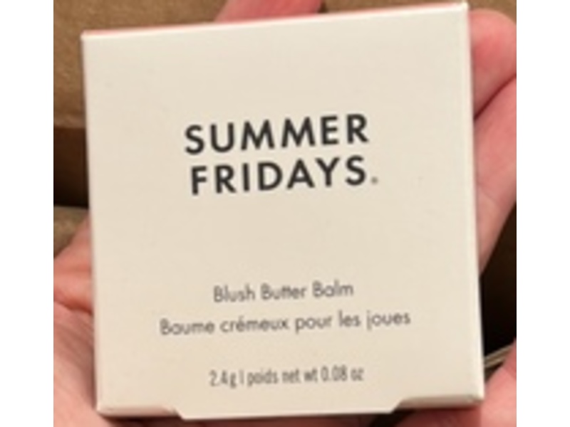 Summer Fridays Blush Butter Balm, Soft Strawberry, 0.08 oz/2.4 g
