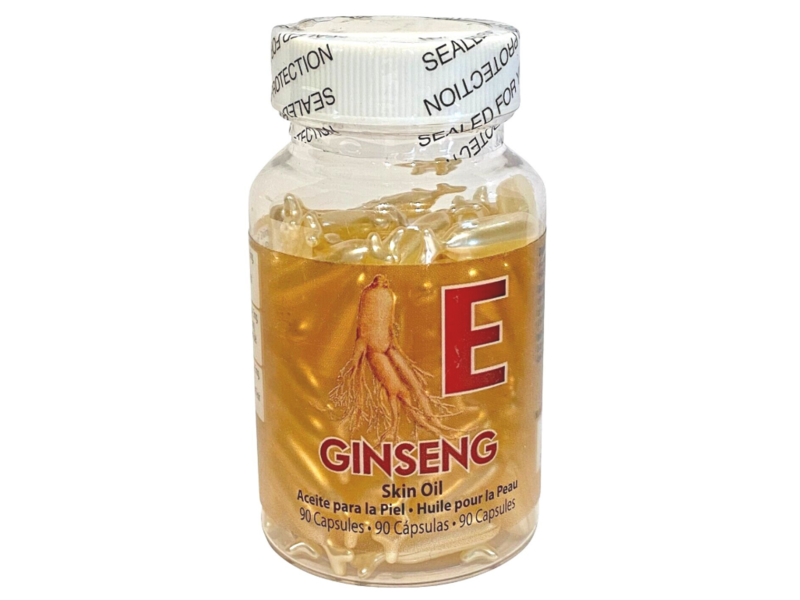 Amazing Shine Vitamin E Ginseng Skin Oil, 90 Capsules