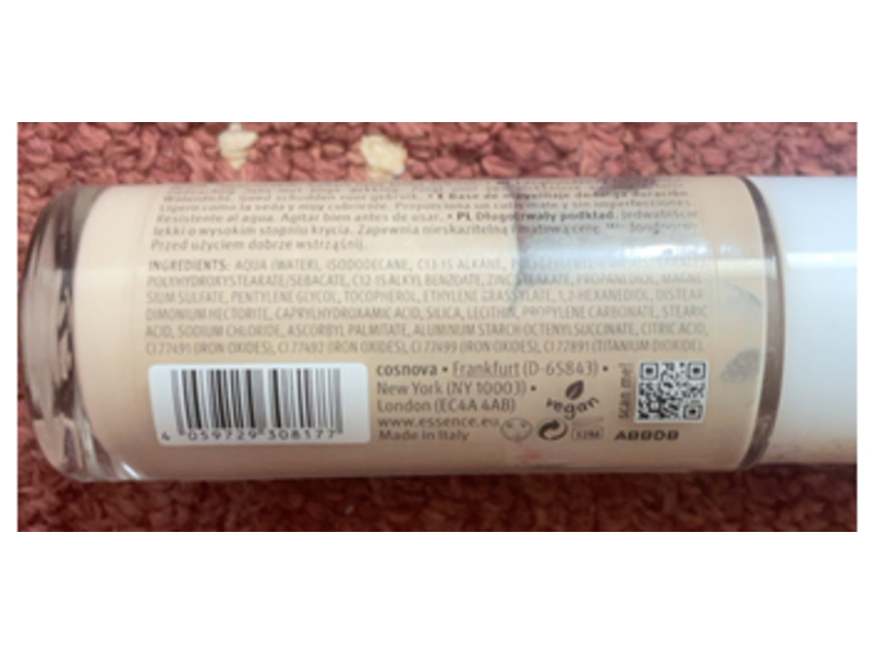 Essence Stay All Day Foundation, 08 Soft Vanilla, 1.01 fl oz/30 mL